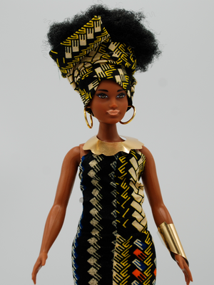 Custom African Royalty Doll 4