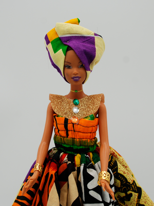 Custom African Royalty Doll 1