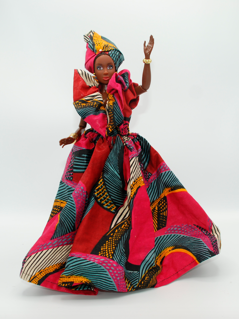 Handmade custom African Royalty Doll